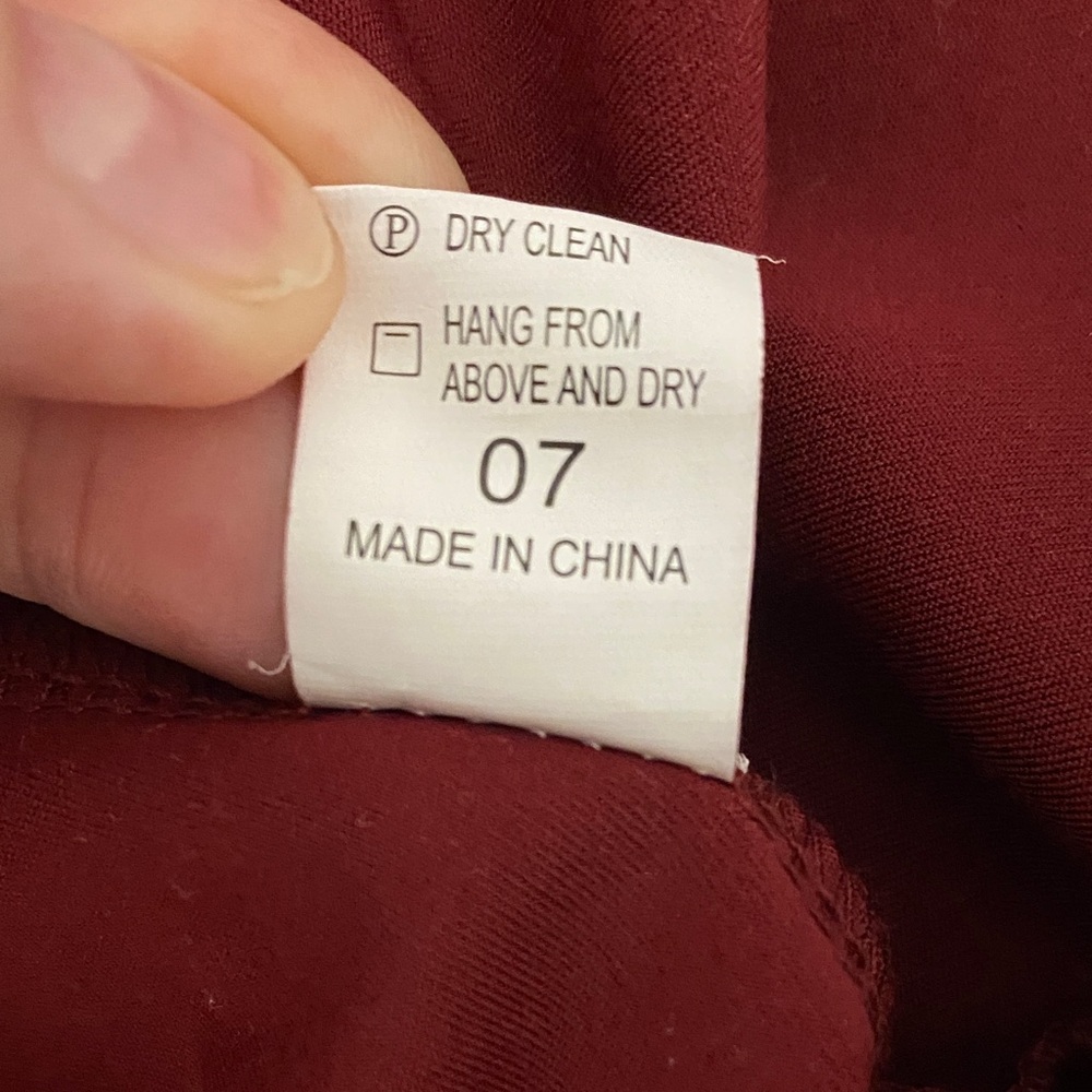 Women’s Sexy Burgundy Spaghetti Strap Slip Dress Draped Detail Maxi V-Neck Y2K - Picture 5 of 6